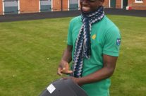 Moffet Mngeni receiving pads for ARCSA Champion Smart Call