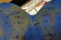 Saddle fitters pad depicting pressure areas